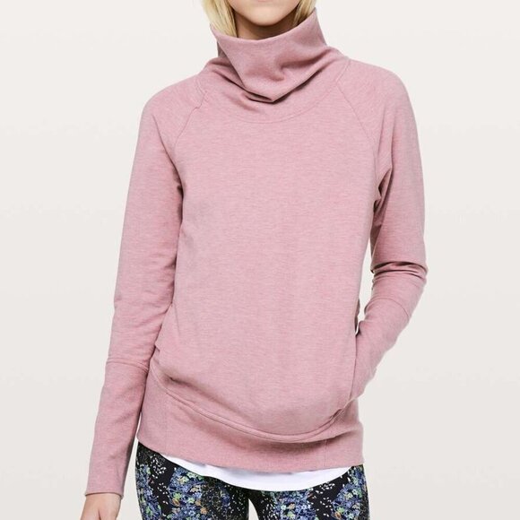 Lululemon High Lines Pullover Heathered Vintage Mauve Size 4 - Picture 1 of 7